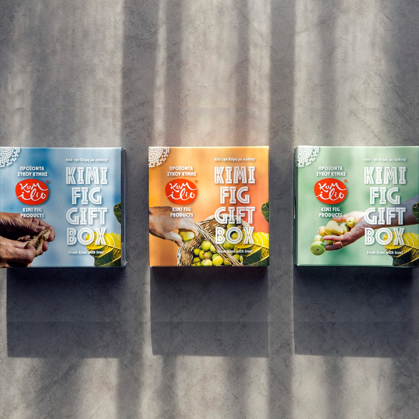 Geschenkbox Kimi Feigen mit Mandel, Walnuß und Schokolade 180 g, Lieferzeit: 3 - 5 Tage