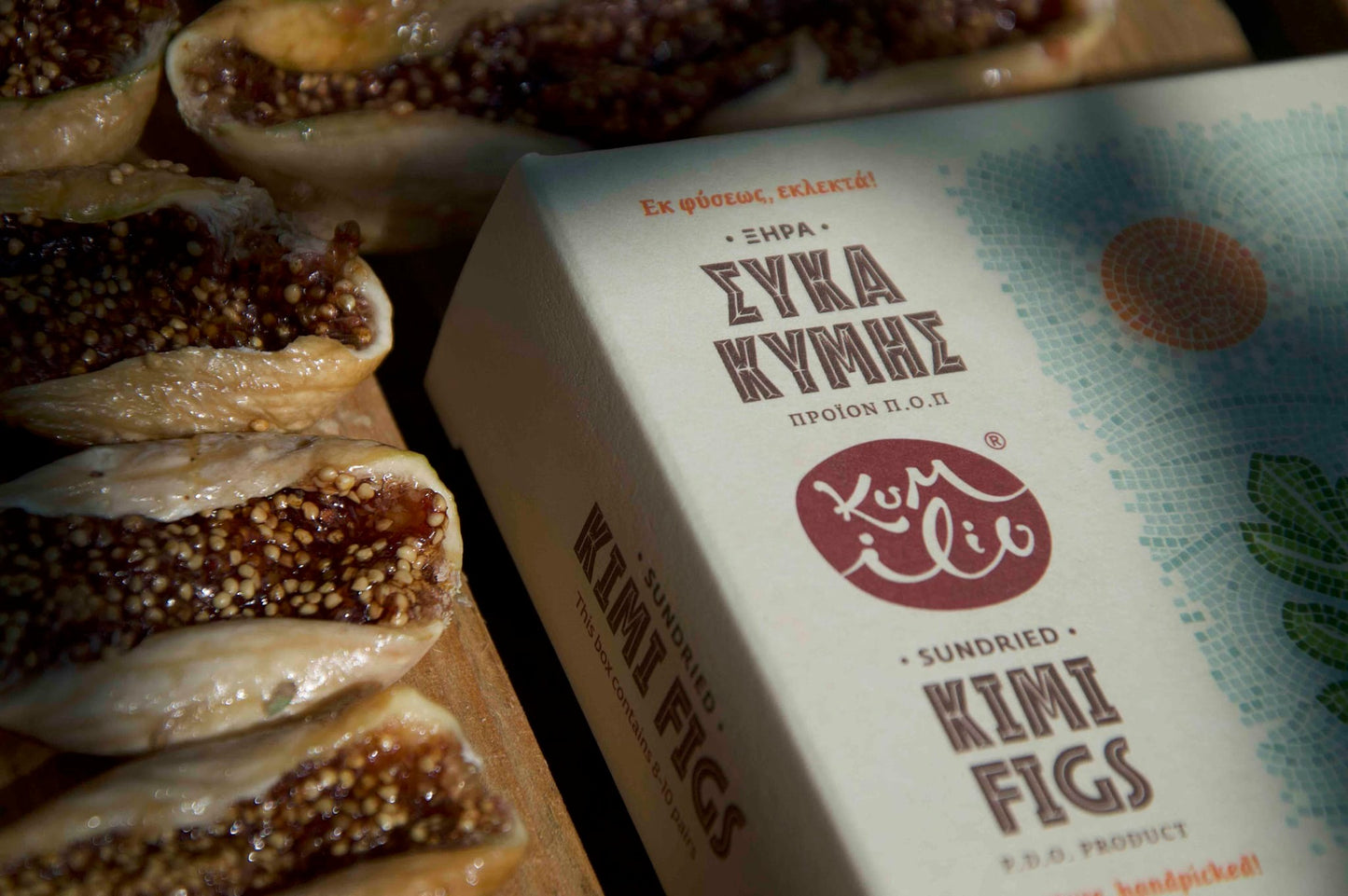 Geschenkbox Kimi Feigen mit Mandel, Walnuß und Schokolade 180 g, Lieferzeit: 3 - 5 Tage