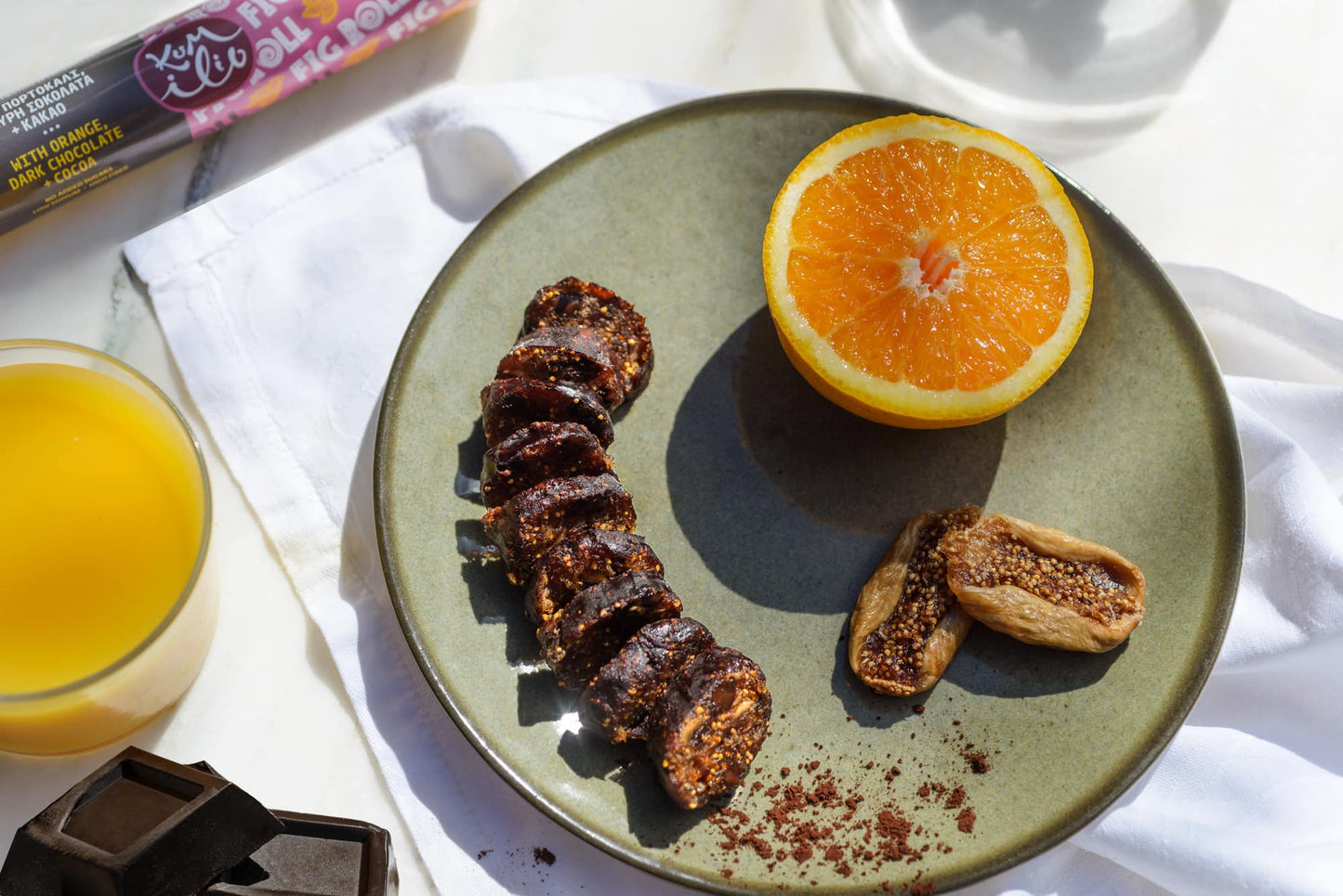 Feigenrolle mit Orange, dunkler Schokolade und Kakao, 135 g, Lieferzeit: 3 - 5 Tage