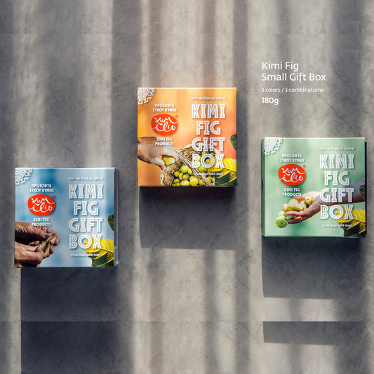 Geschenkbox Kimi Feigen mit Mandel, Walnuß und Schokolade 180 g, Lieferzeit: 3 - 5 Tage